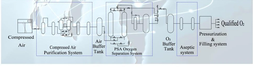 Chenrui Medical Oxygen Production Equipment Medical Oxygen Generator Plant with Mobile Container