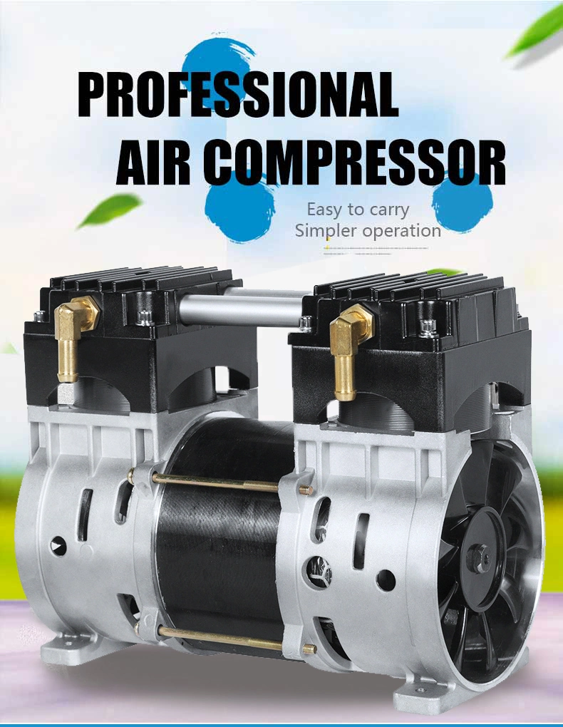 130lpm 2bar Hospital Oil Free Air Compressor 550W for 10liter Medical Oxygen Generator