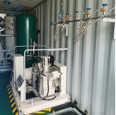Usine de production d'oxygène Psa à adsorption modulée en pression certifiée ISO CE avec conteneur mobile