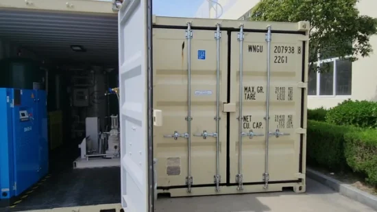 Générateur d'oxygène Jalier PSA installé dans un conteneur pour une utilisation médicale/industrielle